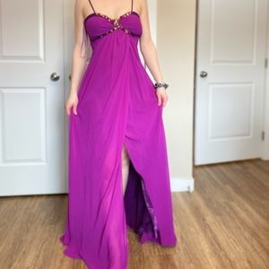 LaFemme - Purple Prom Dress